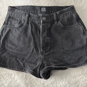 BDG Black High - Rise Carpenter Shorts